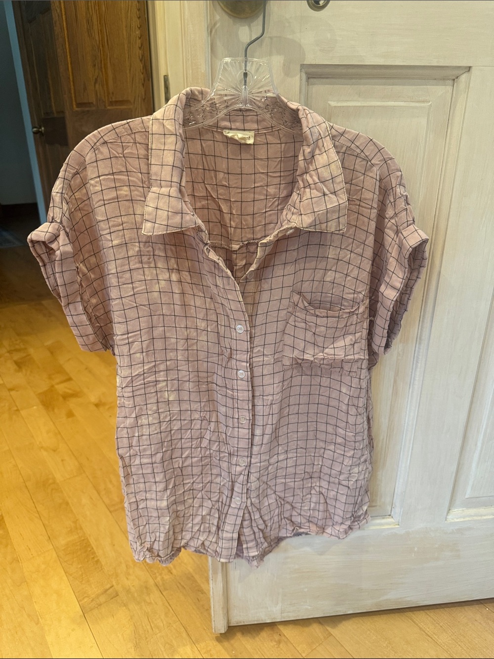 Hem & Thread Dusty Rose Button-Down Check Shirt